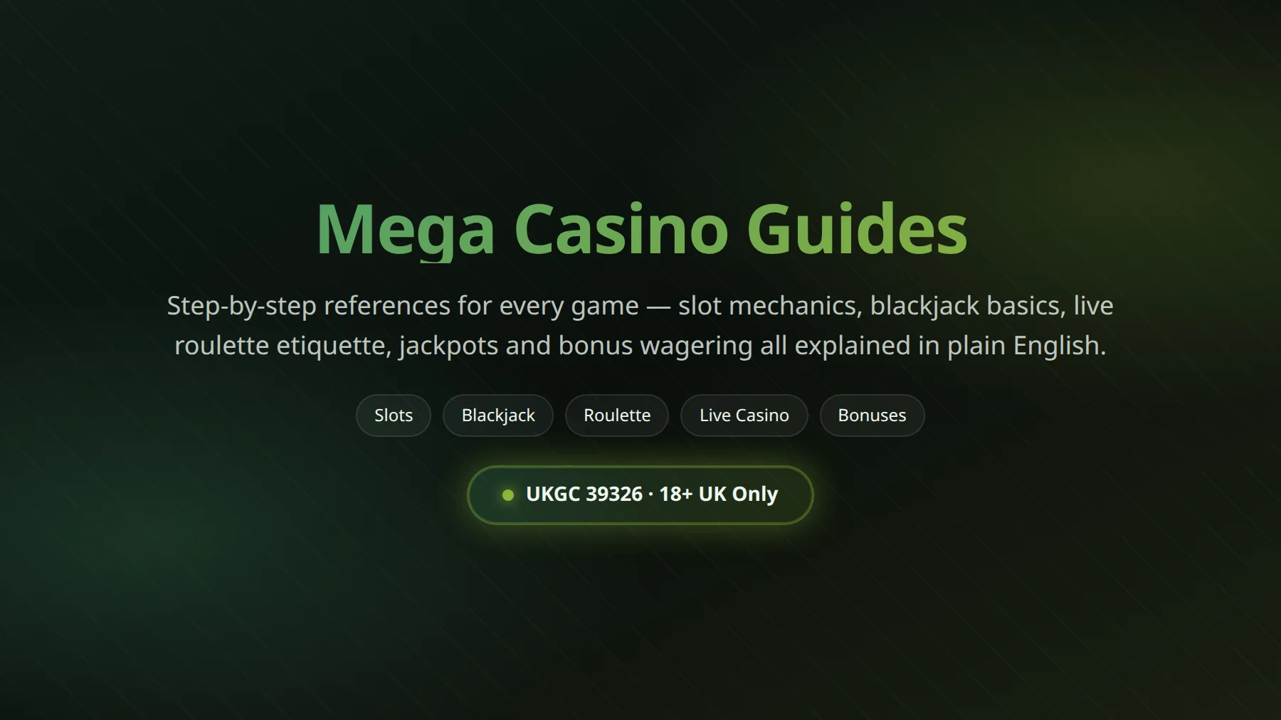 Mega Casino guides for UK players: registration, deposits, withdrawals and account verification